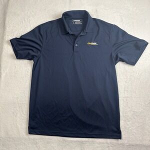 Carmax‎ Blue Short Sleeve Collared Polo Shirt Employee Uniform Men's Large